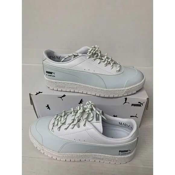 -279 PUMA X Maison Kitsune Ralph Sampson 70 Rubbe, White Men's 7.5