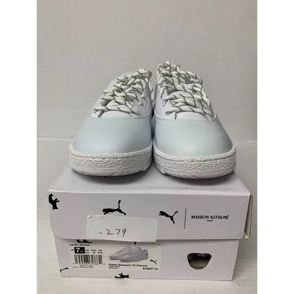 -279 PUMA X Maison Kitsune Ralph Sampson 70 Rubbe, White Men's 7.5