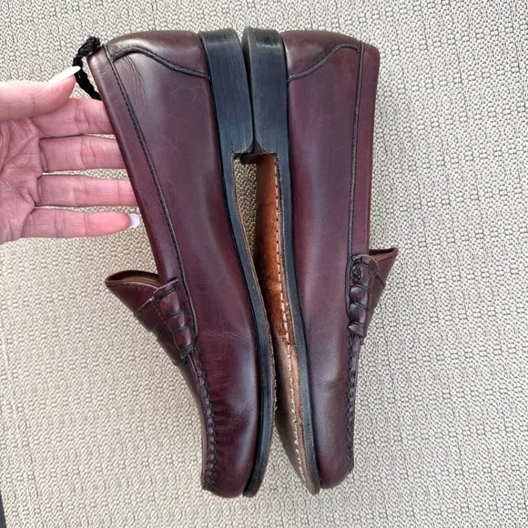 💖 Allen Edmonds Essex Penny Loafer, Oxblood SZ 9.5A