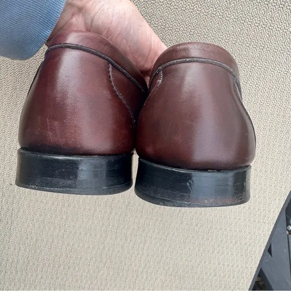💖 Allen Edmonds Essex Penny Loafer, Oxblood SZ 9.5A