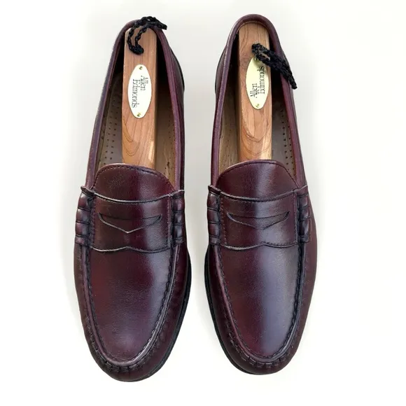 💖 Allen Edmonds Essex Penny Loafer, Oxblood SZ 9.5A