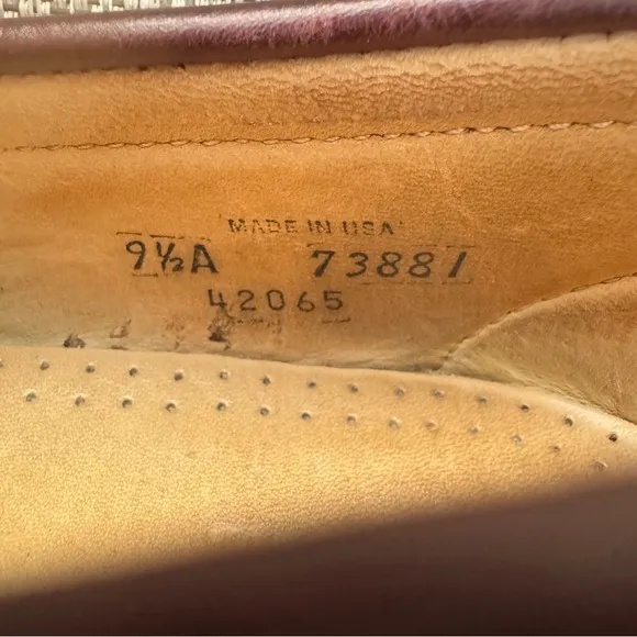 💖 Allen Edmonds Essex Penny Loafer, Oxblood SZ 9.5A