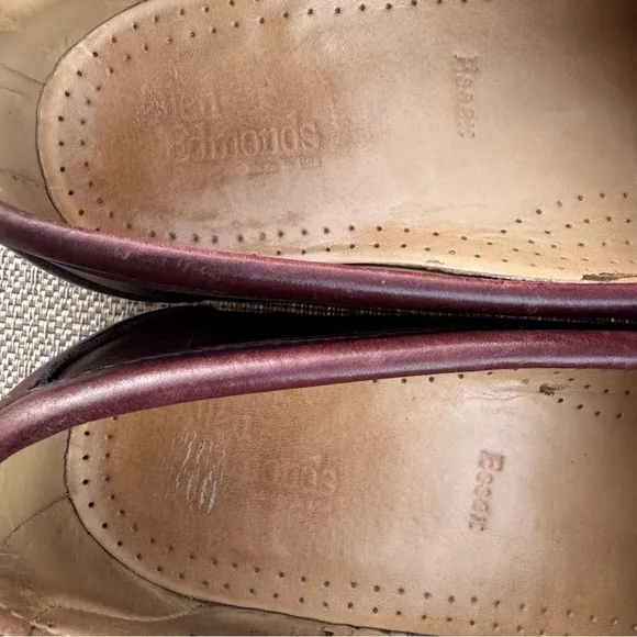 💖 Allen Edmonds Essex Penny Loafer, Oxblood SZ 9.5A