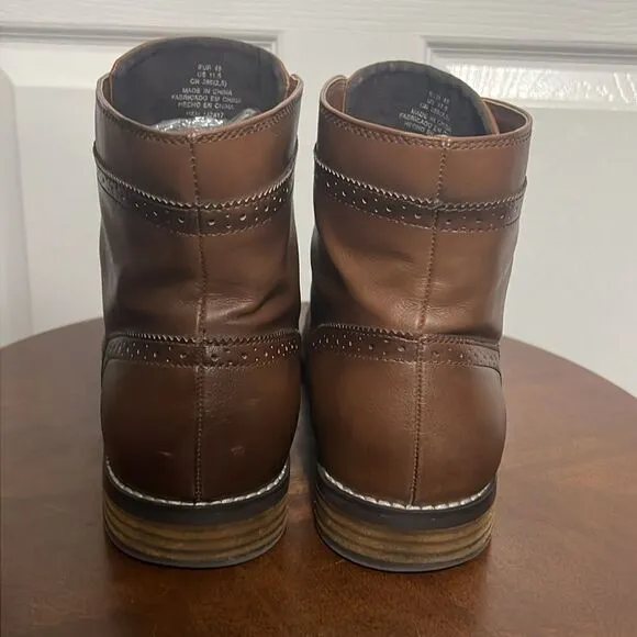 🔥🔥 H&amp;M Brown Chukka Wingtip Lace Up Boots - Men Sz 11.5 - PERFECT Condition