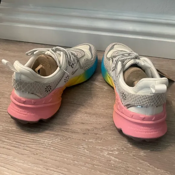 🌈 NIB Flower Mountain @ Anthropologie rainbow sole sneakers shoes sz 39 🌈