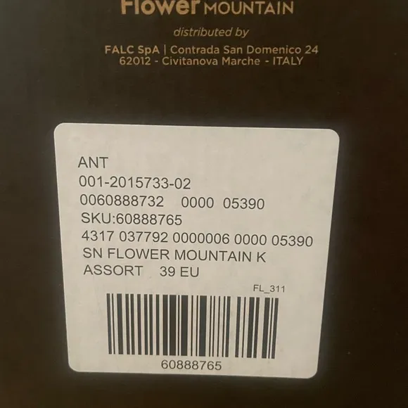 🌈 NIB Flower Mountain @ Anthropologie rainbow sole sneakers shoes sz 39 🌈