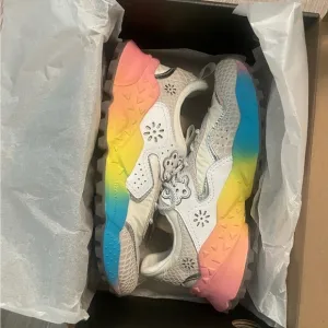 🌈 NIB Flower Mountain @ Anthropologie rainbow sole sneakers shoes sz 39 🌈