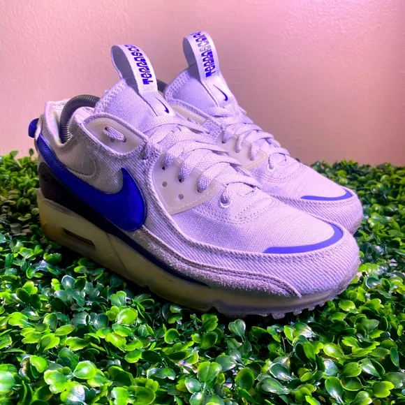 🔥 NIKE AIR MAX 90 “ TERRASCAPE “ PURE PLATINUM BLUE SNEAKER MENS SZ 8 DV7413-002