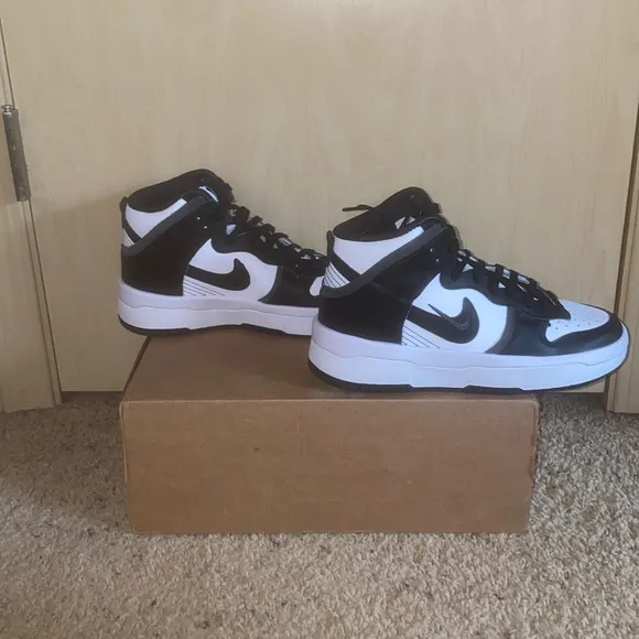 🖤 Nike Dunk High Up “Panda” Black/White Size 8.5 🖤