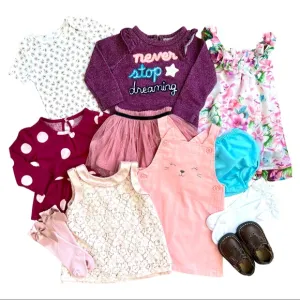 12M baby girl colorful bundle
