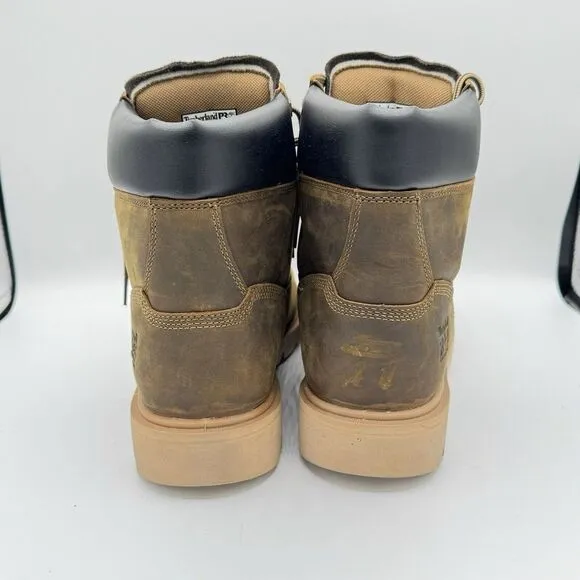 $150 Men's Timberland PRO Sawhorse 6&quot; Composite Safety Toe Dk Brown Size 11.5W