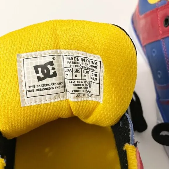 2013 DC Skateboard Shoes Youth Pure Size 7