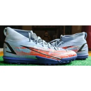 2021 Kylian Mbappé x Mercurial Superfly Youth Turf Cleat Size 6Y With Flames