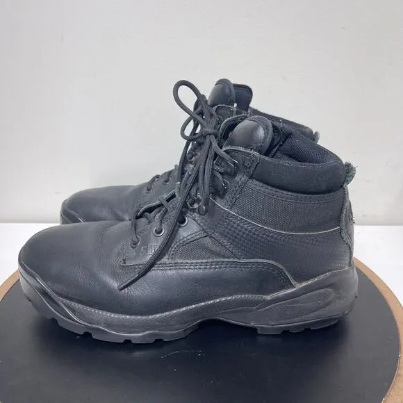 5.11 511 Tactical ATAC Boots Men 11 Black Law Enforcement Side Zip 6&quot; Boot