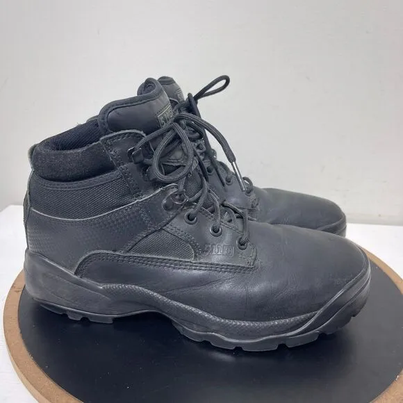 5.11 511 Tactical ATAC Boots Men 11 Black Law Enforcement Side Zip 6&quot; Boot