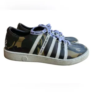 A BATHING APE x K-SWISS Classic 66 Aape All-Over BAPE Camo/ White Men’s Sz 8