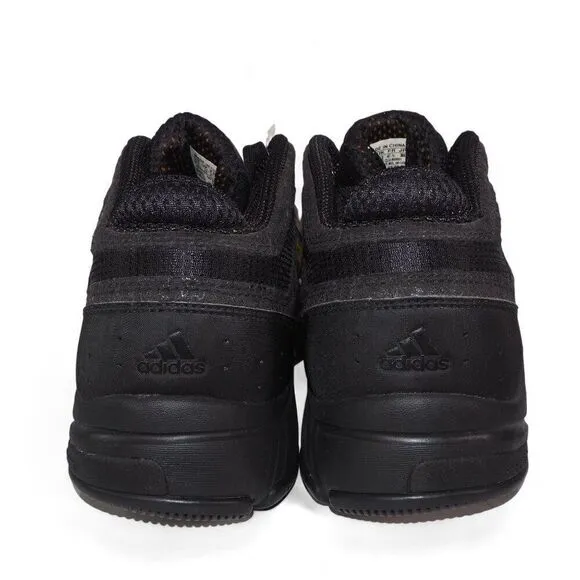 Adidas 2008 ClimaCool Mid Top Basketball Sneakers Triple Black 061208 Men's 12.5