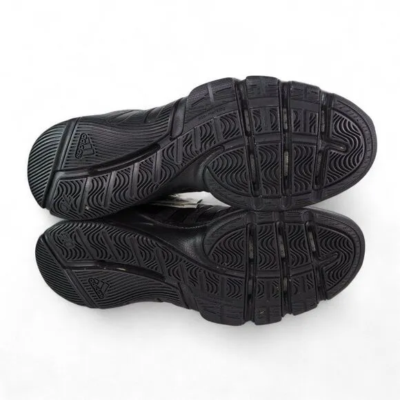 Adidas 2008 ClimaCool Mid Top Basketball Sneakers Triple Black 061208 Men's 12.5