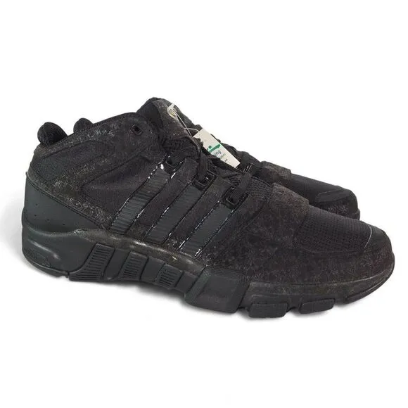 Adidas 2008 ClimaCool Mid Top Basketball Sneakers Triple Black 061208 Men's 12.5