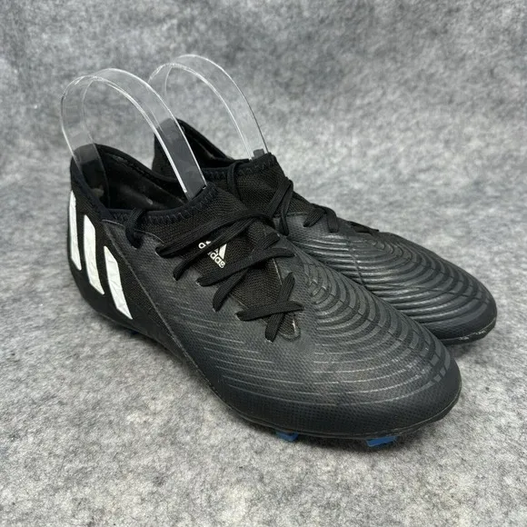 Adidas Boys Predator Edge 3 Football Cleats Size 5 Youth Black Shoes Outdoor
