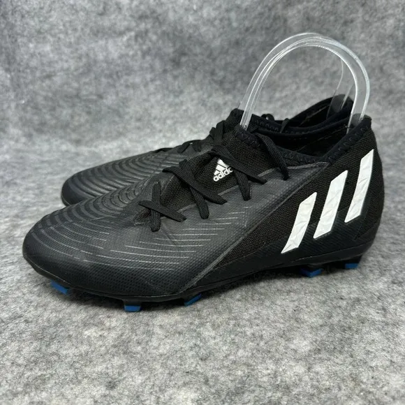 Adidas Boys Predator Edge 3 Football Cleats Size 5 Youth Black Shoes Outdoor