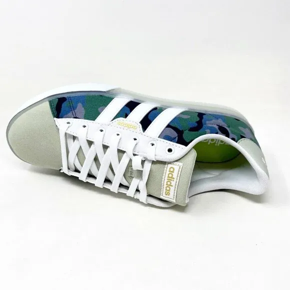 Adidas Daily 3.0 Cloud White Halo Green Mens Skateboard Shoes GY9670