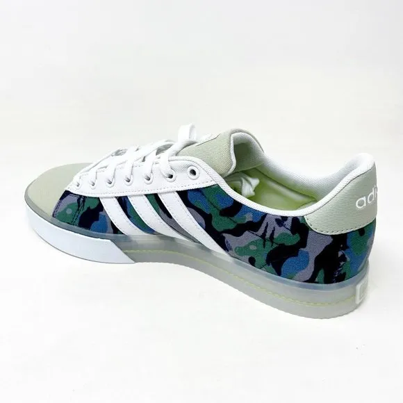 Adidas Daily 3.0 Cloud White Halo Green Mens Skateboard Shoes GY9670