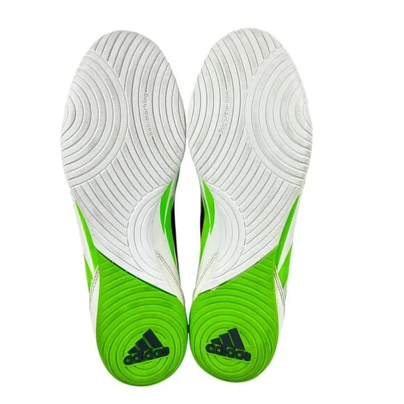 Adidas F10 White Green Turf Indoor Soccer Shoes Mens Size‎ 11.5