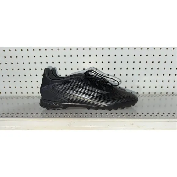 Adidas F50 League TF Mens Indoor Soccer Turf Shoes Size 8.5 Black Gold Gray