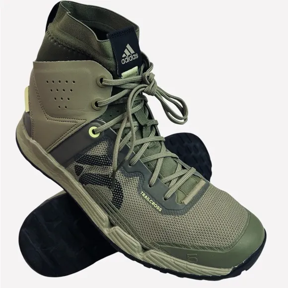 Adidas Five Ten 5.10 Trailcross Mid Pro Flat Shoes Orbit Green GY5121 Men Sz 8.5