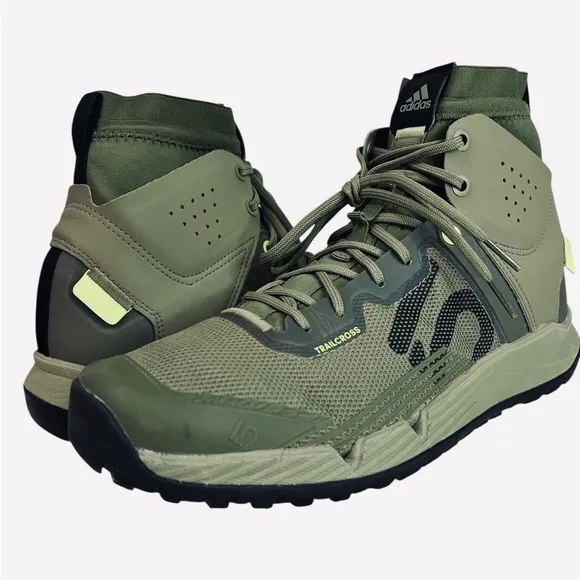 Adidas Five Ten 5.10 Trailcross Mid Pro Flat Shoes Orbit Green GY5121 Men Sz 8.5