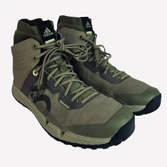 Adidas Five Ten 5.10 Trailcross Mid Pro Flat Shoes Orbit Green GY5121 Men Sz 8.5