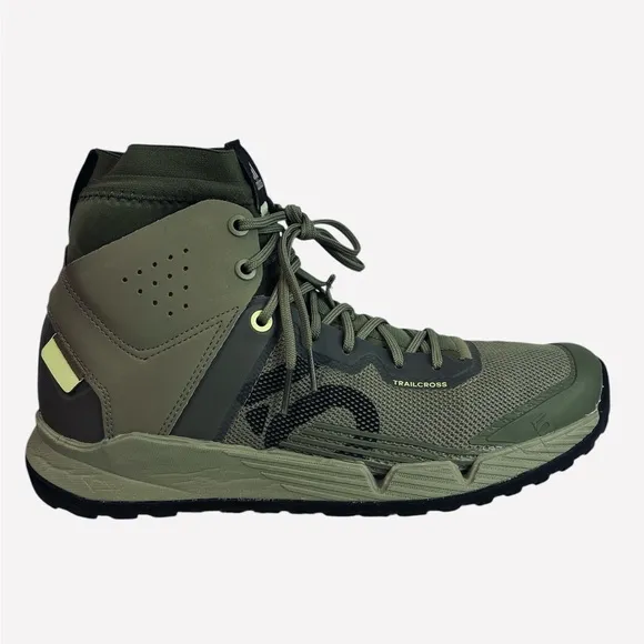Adidas Five Ten 5.10 Trailcross Mid Pro Flat Shoes Orbit Green GY5121 Men Sz 8.5