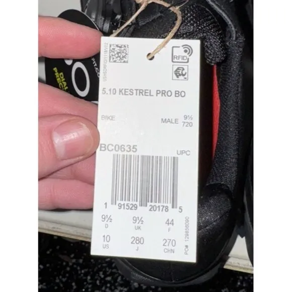 Adidas Five Ten Kestrel Pro BOA Mens Mountain Bike Shoes Size 10 Black Red