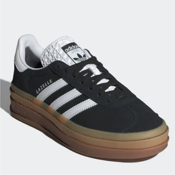 adidas Gazelle Bold Black / White / Gum