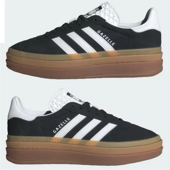 adidas Gazelle Bold Black / White / Gum