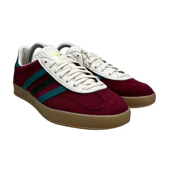 Adidas Gazelle Indoor Burgundy Arctic Fusion Green Shoes IG4996 Men's Sz 8.5-13