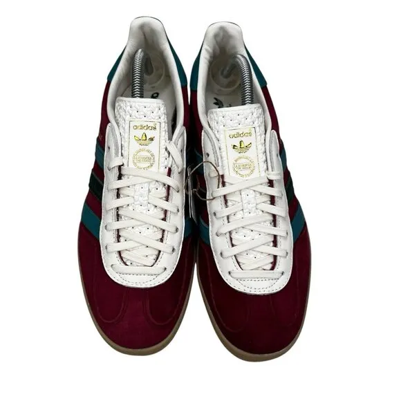 Adidas Gazelle Indoor Burgundy Arctic Fusion Green Shoes IG4996 Men's Sz 8.5-13