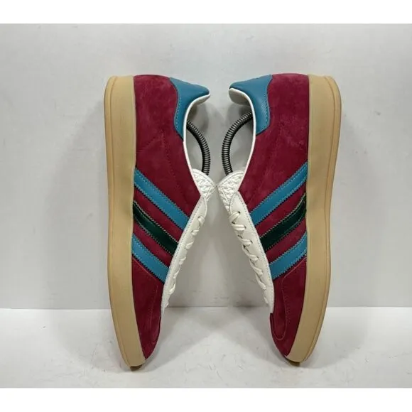 Adidas Gazelle Indoor Sneaker Burgundy Green Shoes Men’s Size 10 Sneakers