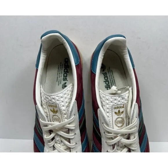 Adidas Gazelle Indoor Sneaker Burgundy Green Shoes Men’s Size 10 Sneakers