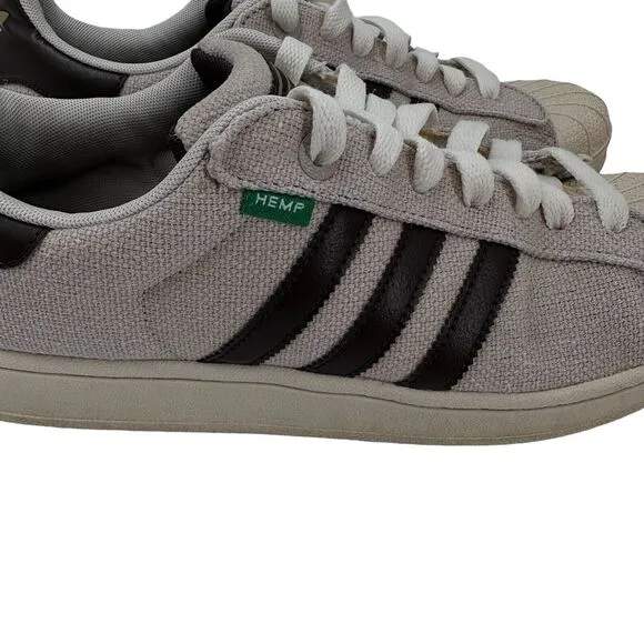 Adidas HEMP Original Superstar Shoes Men Size 10.5 Skateboard Soccer trefoil‎ 10