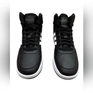 ADIDAS Hoops Mid 3.0 K, GW0402, Unisex, Size US 4, Color Black, Without Box