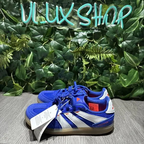 adidas Jr Predator Freestyle Indoor Soccer Shoes - Lucid Blue 1.5