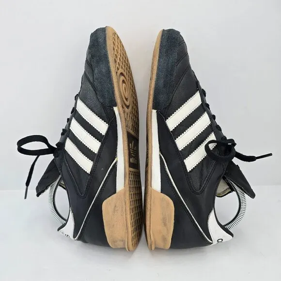 Adidas | Kaiser 5 Team black leather sporty Blockcore sneakers | WMS 9
