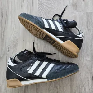 Adidas | Kaiser 5 Team black leather sporty Blockcore sneakers | WMS 9