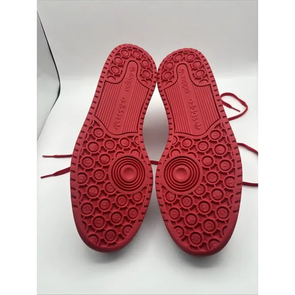 adidas Mens Shoes Size 13 Red White Originals Forum Low CL new with box HQ1495