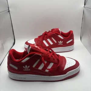 adidas Mens Shoes Size 13 Red White Originals Forum Low CL new with box HQ1495