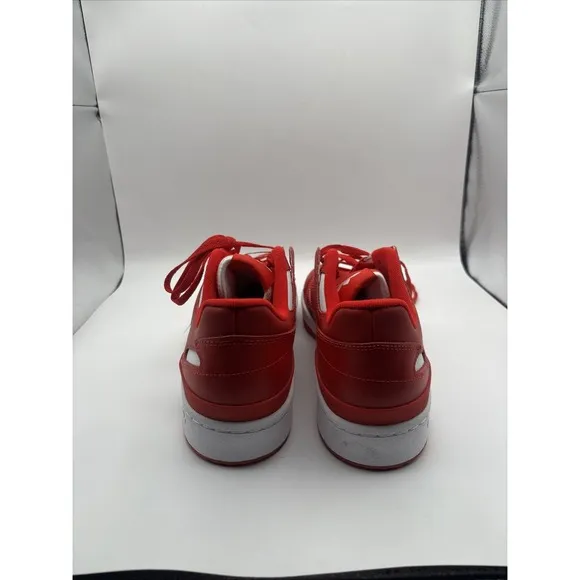 adidas Mens Shoes Size 13 Red White Originals Forum Low CL new with box HQ1495