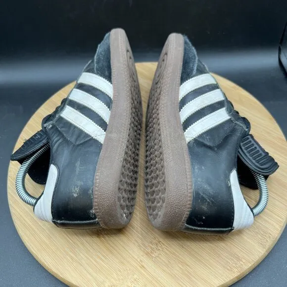 Adidas Men’s Size 7 Samba Classic Black Leather Suede Gum Shoes Sneaker 034563