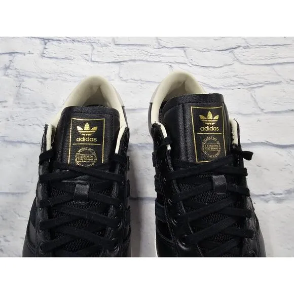 Adidas MENS SIZE 9 Puig Indoor Core Black Chalk White Shoes ID1745 Sneakers